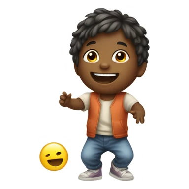 small child being here sticker