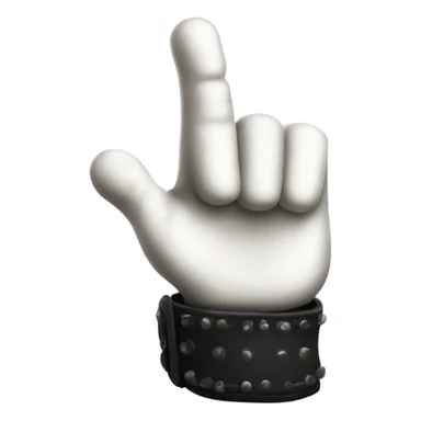 thumb up, gothic glove, magical style sticker