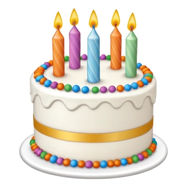 birthday cake white sticker