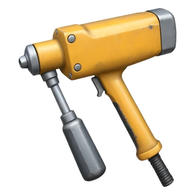 Pneumatic hammer swinging sticker