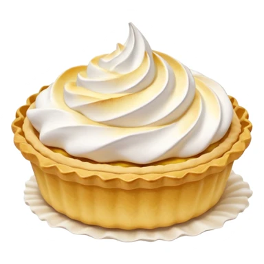 Lemon tartlet with meringue on top sticker