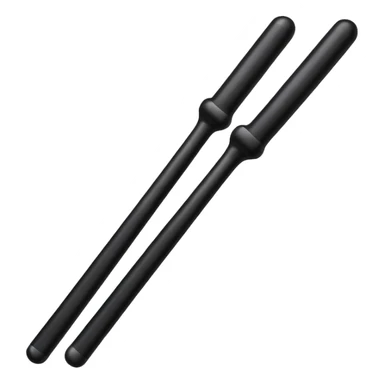 two police batons sticker