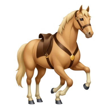 muscular horse wearing a suit  sticker