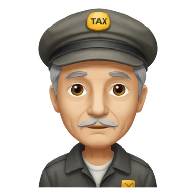 old taxi driver sticker