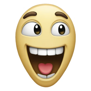 Laugh with embressment sticker