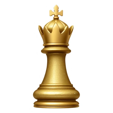 glitter chess piece bishop sticker