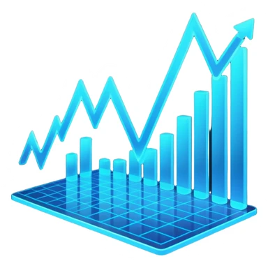 Holographic graphs and charts sticker