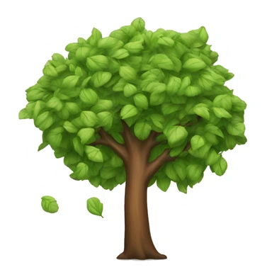  tree with leaves falling air sticker