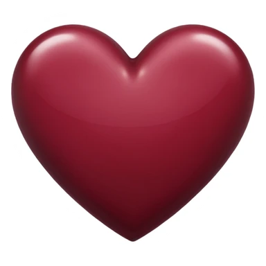 Maroon heart sticker