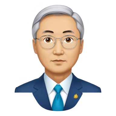 President Tokayev in full growth sticker