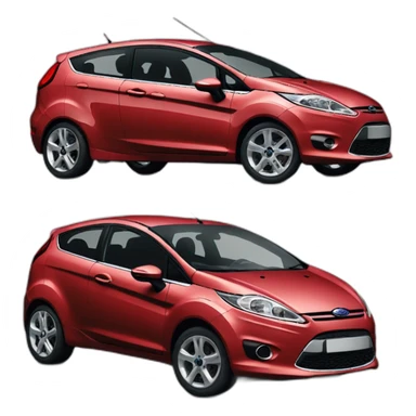 Ford fiesta 2010 red sticker