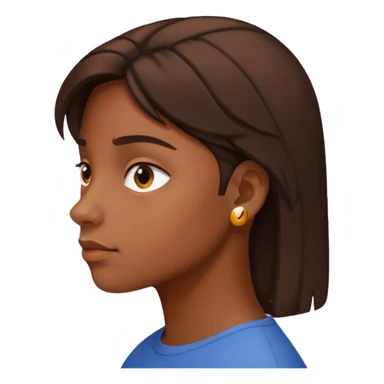 Side, eyeing someone sticker