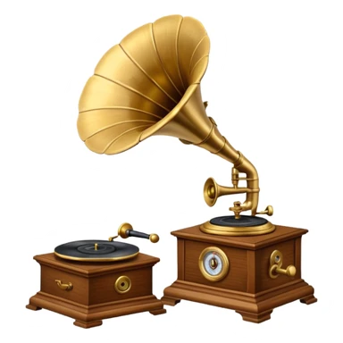 gramophone sticker