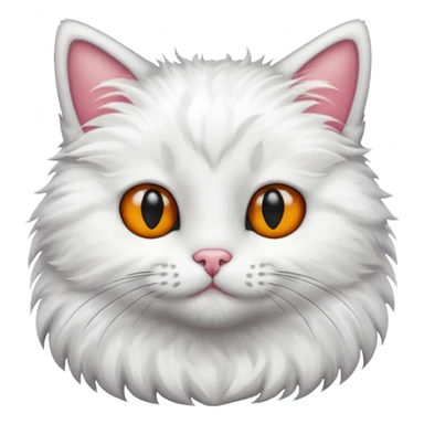cat white with black spot sticker