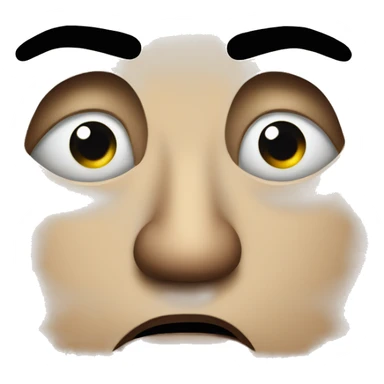 Side eye/eye roll with mouth looking disgusted sticker