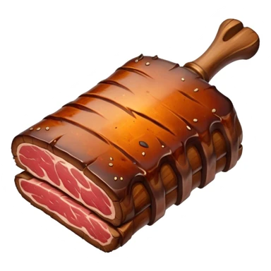 a single smoked beef rib sticker