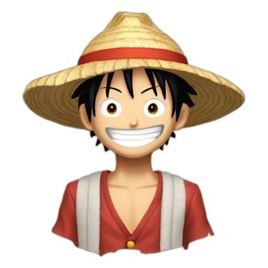 Luffy fait un doit d’honneur sticker