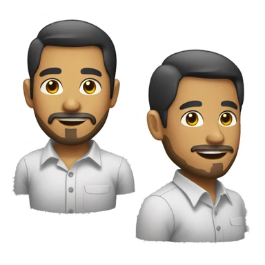 filipino man with beard and dress shirt sticker