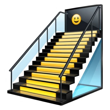 Lights up stairs 1 at floor sticker