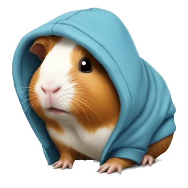 Guinea pig wearing a hoodie sticker