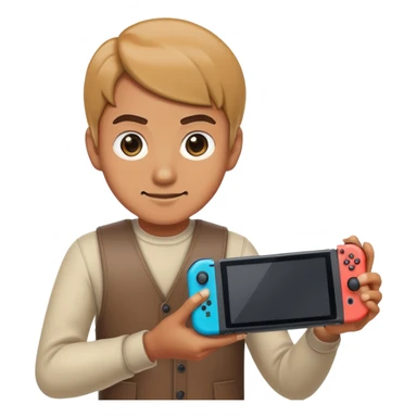 Playing Nintendo switch sticker