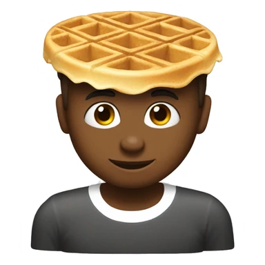 Waffle Hoe with Block Letters sticker