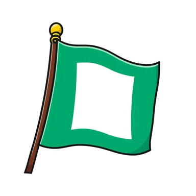 Iraqi Turkmen flag - a sky blue rectangular flag with a white crescent moon and star in the center. There is one straight white horizontal line across the top of the moon and another straight white horizontal line below the moon. sticker