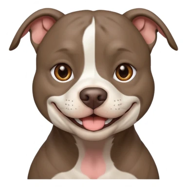 Completely Grey pitbull with one Long and Full darkBrown haired pretty Girl  sticker