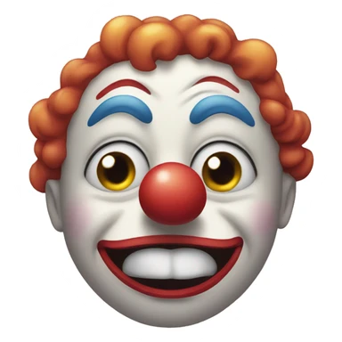 clown face sobbing sticker
