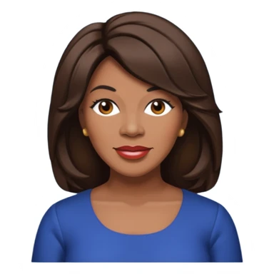 Mary Wilson with dark brown hair sticker