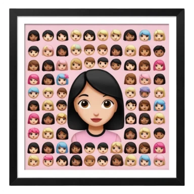 a girly multiple framed photos sticker