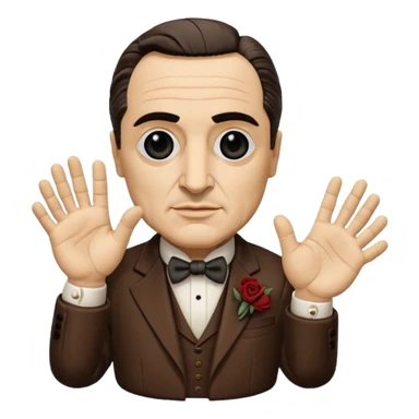 the godfather, iconic puppet hand sticker