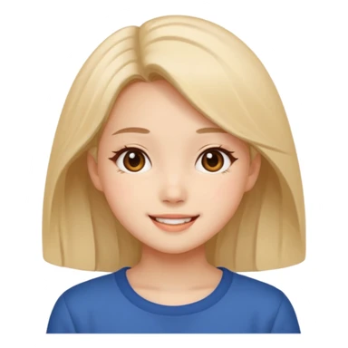 an emoji of chinese new year: 馬年大吉, 身體健康, 主恩滿溢,happy mood with a girl sticker