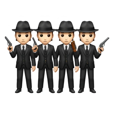 4 mafia members sticker