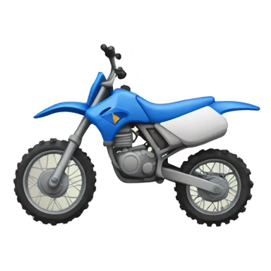 Blue dirt bike  sticker
