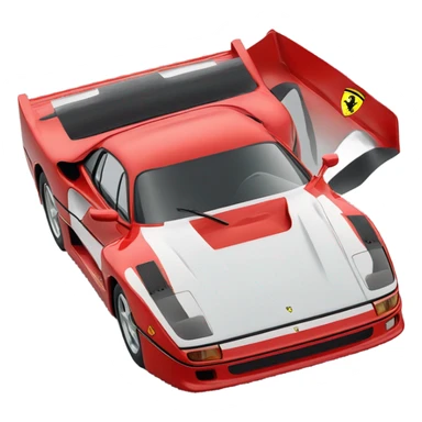 generate me a red Ferrari F40 sticker