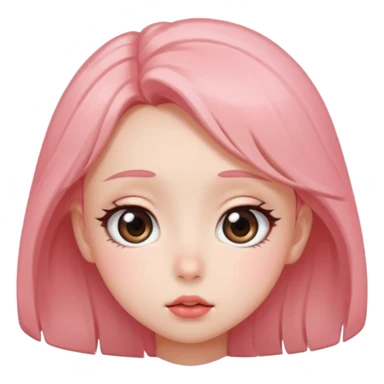 Kissy face anime style sticker