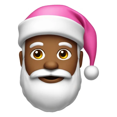 Pink Santa claus sticker