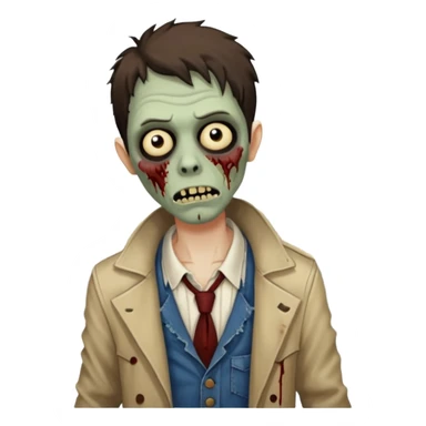 parisian zombie sticker