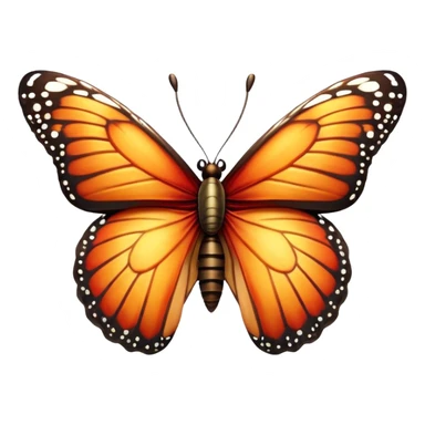 Cinematic Realistic Comical monarch Butterfly Portrait Emoji, Head tilted dramatically with an exaggeratedly amused expression, featuring striking, vividly detailed ruby wings with bold, playful patterns and wide, expressive eyes brimming with humorous disbelief, rendered with lifelike texture and vibrant natural hues, high shine, dramatic yet playful, styled with an air of cheeky garden mischief, soft glowing outline, capturing the essence of a spirited and over‐the‐top red butterfly that looks ready to flutter its way into viral fame! sticker