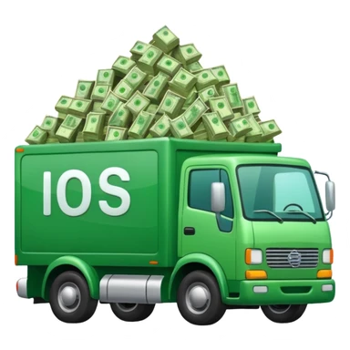 truck with money sticker