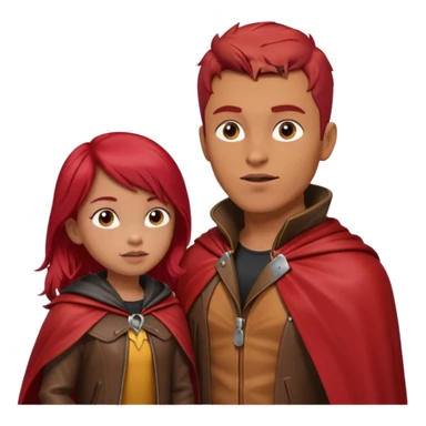 Lobo macho hablando con caperucita roja sticker