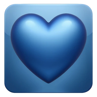 A midnight blue hear sticker