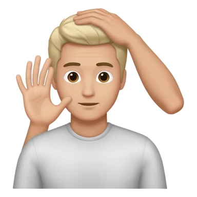 Hand grabbing a man’s hair  sticker