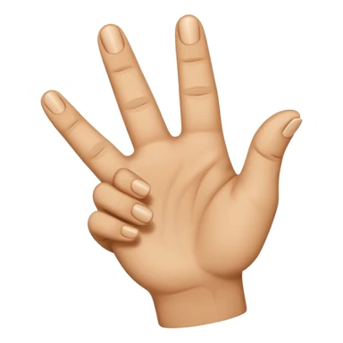 YVL emoji not to realistic make it look like an emoji hand Common Hand Position: The gesture often involves holding up the index finger and thumb to create an "L" shape, while the other fingers are curled down. sticker