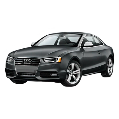 Slate colored audi a5 sticker