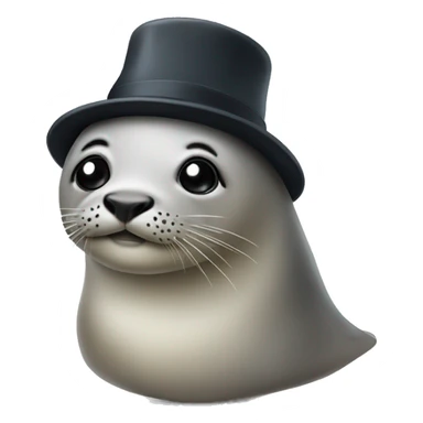 A seal wearing a hat  sticker