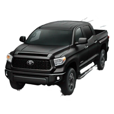 Black toyota tundra racing on highway sticker