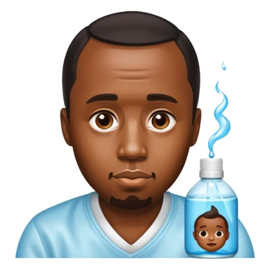 P diddy with baby oil sticker