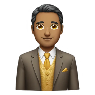 Indian man well dressed and very smart sticker